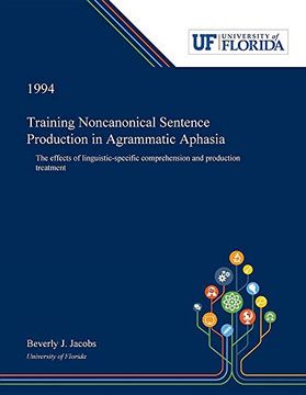portada Training Noncanonical Sentence Production in Agrammatic Aphasia (en Inglés)