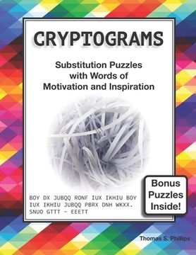 portada Cryptograms: Substitution Puzzles with Words of Motivation and Inspiration (en Inglés)