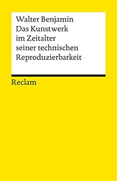 portada Das Kunstwerk im Zeitalter Seiner Technischen Reproduzierbarkeit (in German)
