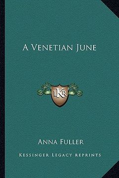 portada a venetian june (en Inglés)