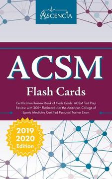 portada ACSM Certification Review Book of Flash Cards: ACSM Test Prep Review with 300+ Flashcards for the American College of Sports Medicine Certified Person (en Inglés)