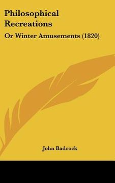 portada philosophical recreations: or winter amusements (1820)