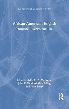 portada African-American English: Structure, History, and use (Routledge Linguistics Classics) (in English)