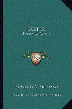 portada exeter: historic towns (en Inglés)