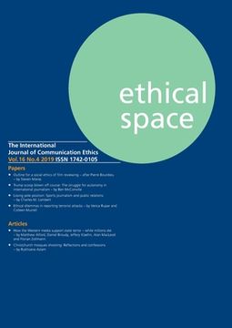 portada Ethical Space Vol.16 Issue 4 (en Inglés)