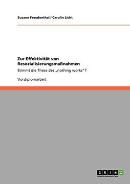 portada Zur Effektivität von Resozialisierungsmaßnahmen (German Edition)