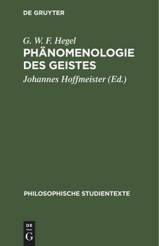 portada Phänomenologie des Geistes (en Alemán)