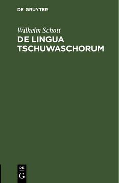 portada De Lingua Tschuwaschorum: Dissertatio (en Latin)