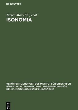 portada Isonomia (Veröffentlichungen des Institut für Griechisch-Römische Altertumskunde. Arbeitsgruppe für Hellenisti) (German Edition) (en Alemán)