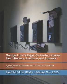 portada Georgia Low Voltage Contractor License Exam Review Questions and Answers: A Self-Practice Exercise Book covering LV technical & codebook information (in English)