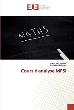 portada Cours D'analyse Mpsi 