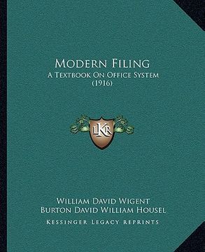 portada modern filing: a textbook on office system (1916) (en Inglés)