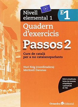 portada Passos 2, Quadern D'exercicis, Nivell Elemental 1: Curs de Català per a no Catalanoparlants (en Catalá)
