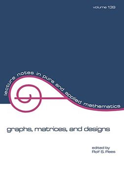 portada graphs, matrices, and designs (en Inglés)