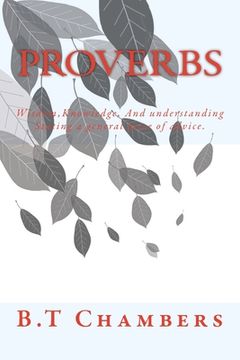 portada Proverbs: Wisdom, Knowledge, And understanding (en Inglés)