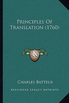 portada principles of translation (1760) (en Inglés)