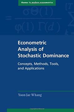 portada Econometric Analysis of Stochastic Dominance: Concepts, Methods, Tools, and Applications (Themes in Modern Econometrics) (en Inglés)