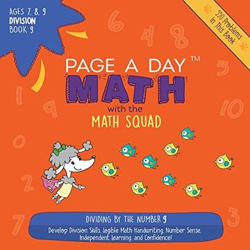portada Page A Day Math Division Book 9: Dividing by 9