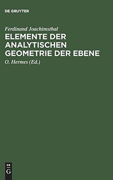 portada Elemente der Analytischen Geometrie der Ebene (en Alemán)