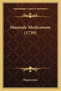 portada Manuale Medicorum (1739) (en Latin)