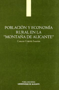 portada Población y economía rural en la Montaña de Alicante""
