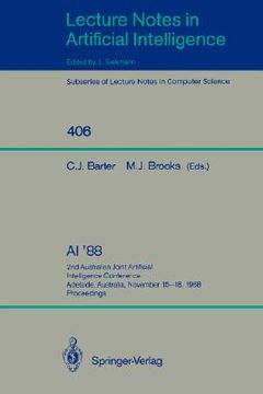 portada ai '88: 2nd australian joint artificial intelligence conference, adelaide, australia, november 15-18, 1988, proceedings (en Inglés)