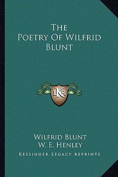 portada the poetry of wilfrid blunt (en Inglés)
