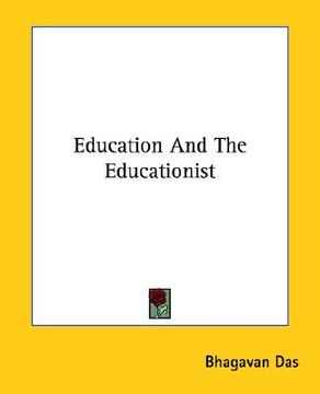 portada education and the educationist (in English)