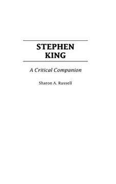 portada Stephen King: A Critical Companion (Critical Companions to Popular Contemporary Writers) (en Inglés)