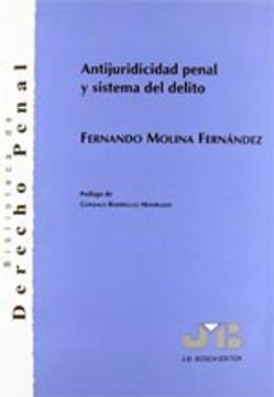 portada Antijuridicidad Penal y Sistema del Delito (in Spanish)