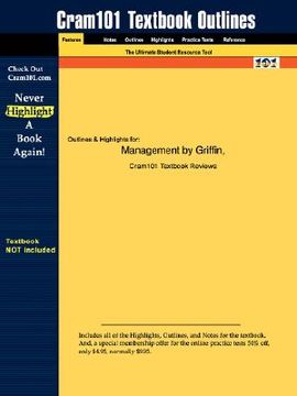 portada studyguide for management by griffin, isbn 9780618354597 (en Inglés)