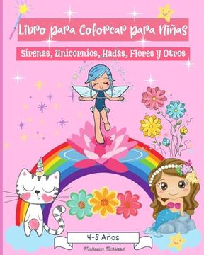 portada Libro para colorear para niñas de 4 a 8 años: Increíbles páginas para colorear para niñas de 2-4 4-6 6-8 años