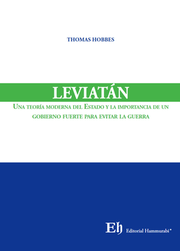 portada LEVIATÁN Una teoría moderna del estado y la importancia de un gobierno fuerte para evitar la guerra