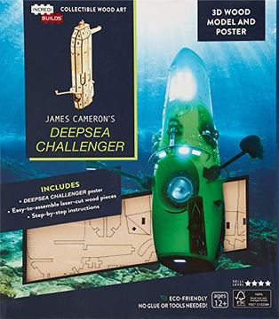 portada Incredibuilds: James Cameron's Deepsea Challenger 3d Wood Model and Poster (en Inglés)