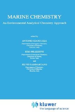 portada marine chemistry: an environmental analytical chemistry approach (en Inglés)