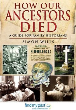 portada How Our Ancestors Died: A Guide for Family Historians