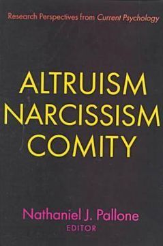 portada altruism, narcissism, comity: research perspectives from current psychology (in English)