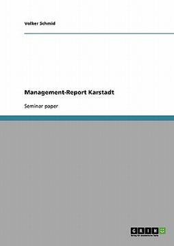 portada management-report karstadt (en Inglés)