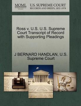 portada ross v. u.s. u.s. supreme court transcript of record with supporting pleadings