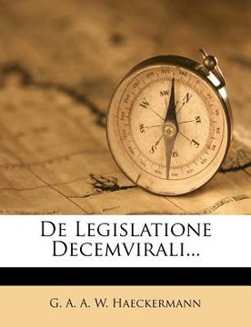 portada de Legislatione Decemvirali... (en Latin)