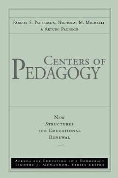 portada centers of pedagogy (en Inglés)