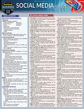 portada Social Media Marketing: A Quickstudy Laminated Reference Guide (in English)