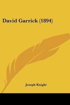 portada david garrick (1894) (en Inglés)