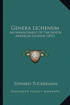 portada genera lichenum: an arrangement of the north american lichens (1872) (en Inglés)