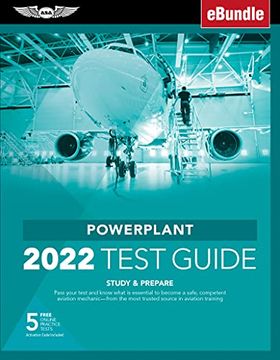 portada Powerplant Test Guide 2022: Pass Your Test and Know What is Essential to Become a Safe, Competent amt From the Most Trusted Source in Aviation Training (Asa Fast-Track Test Guides) (en Inglés)