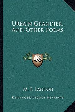 portada urbain grandier, and other poems