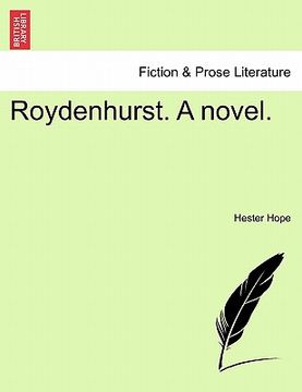 portada roydenhurst. a novel. (in English)