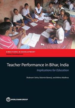 portada Teacher Performance in Bihar, India: Implications for Education (en Inglés)