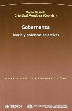 portada Gobernanza. Teoría y Practicas Colectivas (Pensamiento Critico (in Spanish)