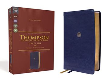 portada Nkjv, Thompson Chain-Reference Bible, Handy Size, Leathersoft, Navy, red Letter, Comfort Print (in English)